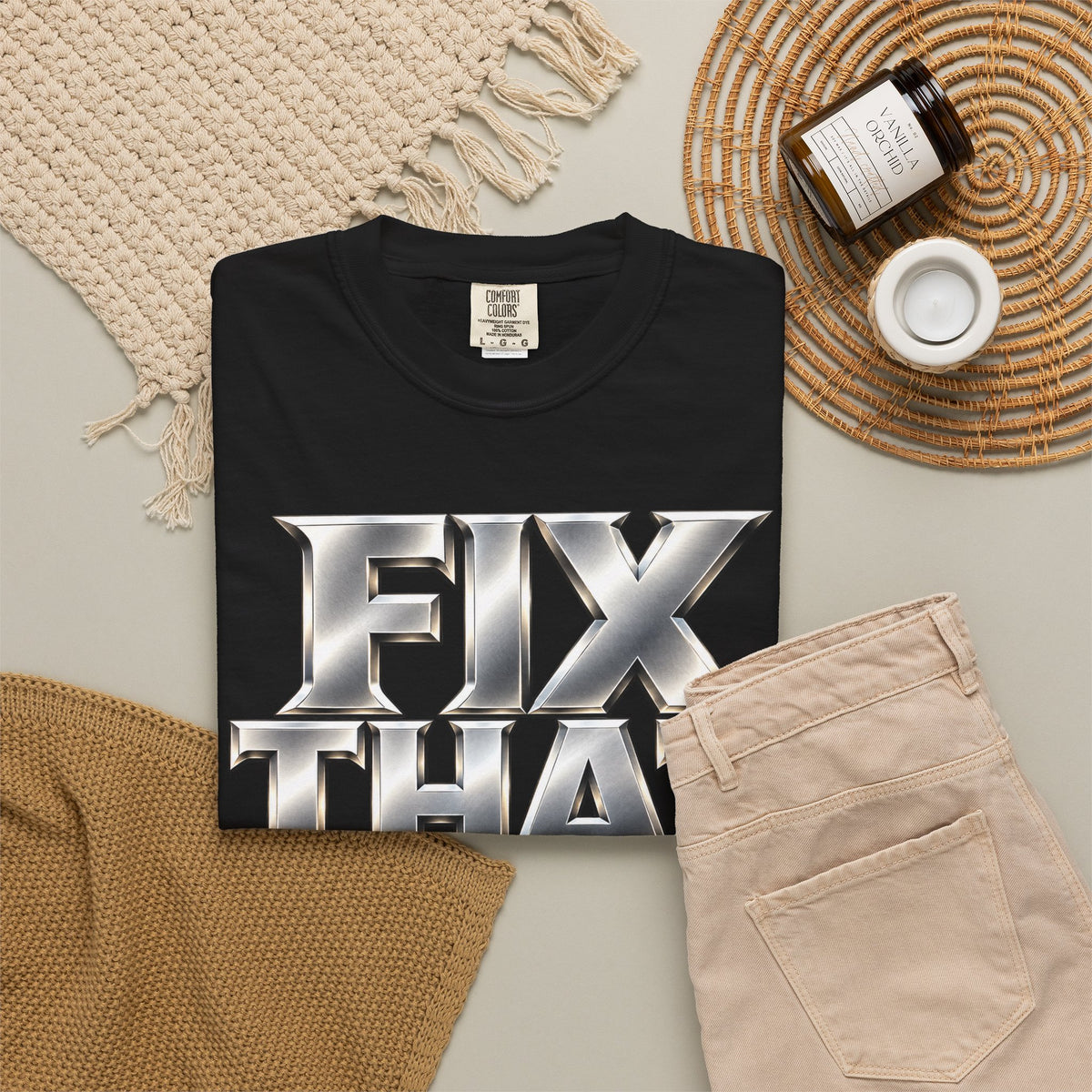 D3hundred FIX THAT Chrome T-Shirt
