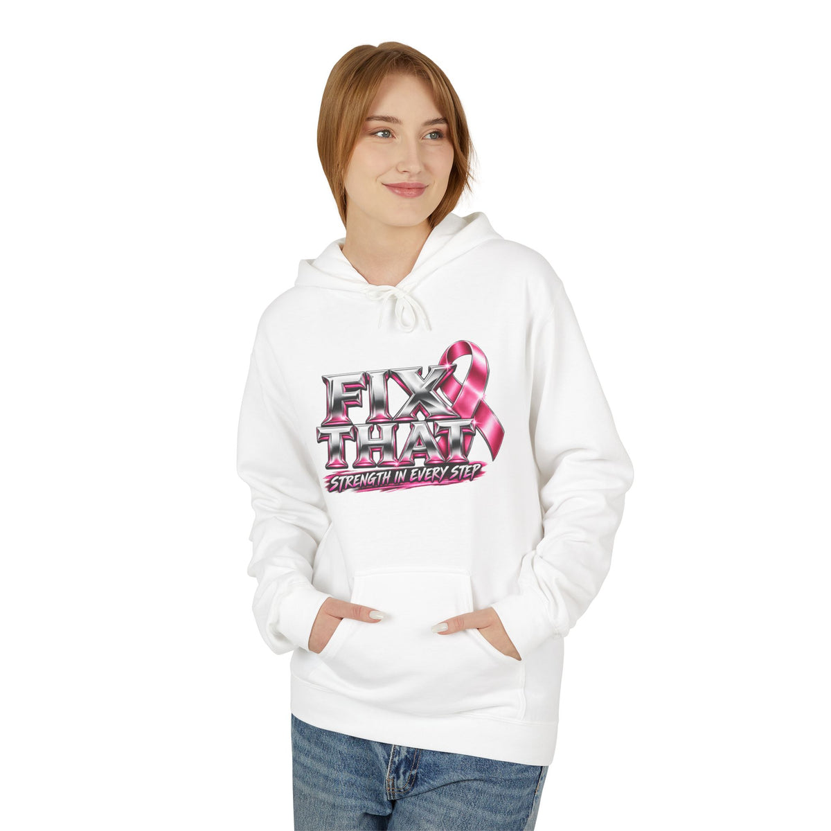 D3hundred Fix That Pink Ribbon Unisex Hoodie