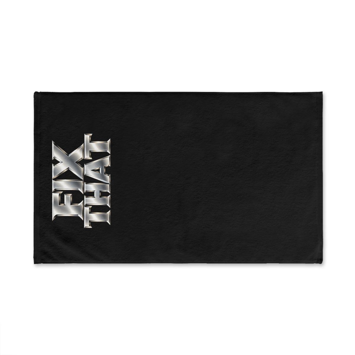 D3hundred FIX THAT Chrome Hand Towel — Black.