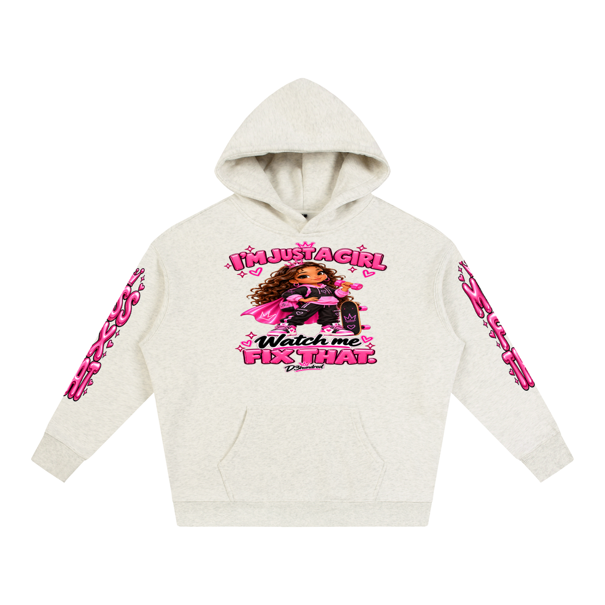 D3hundred Miss Fix That Oversized Fleece Hoodie