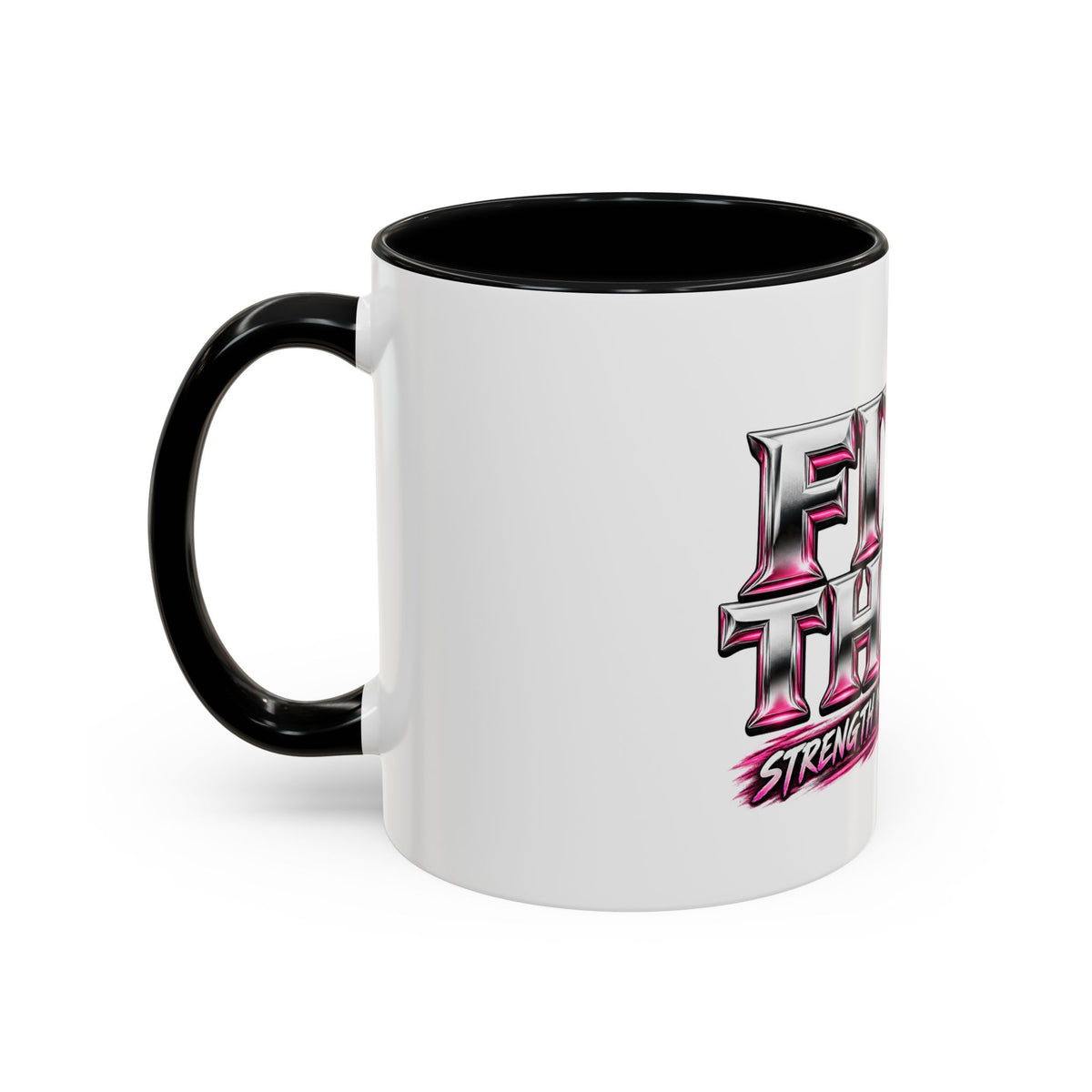D3hundred FIX THAT Pink Ribbon Coffee Mug — 11 oz & 15 oz