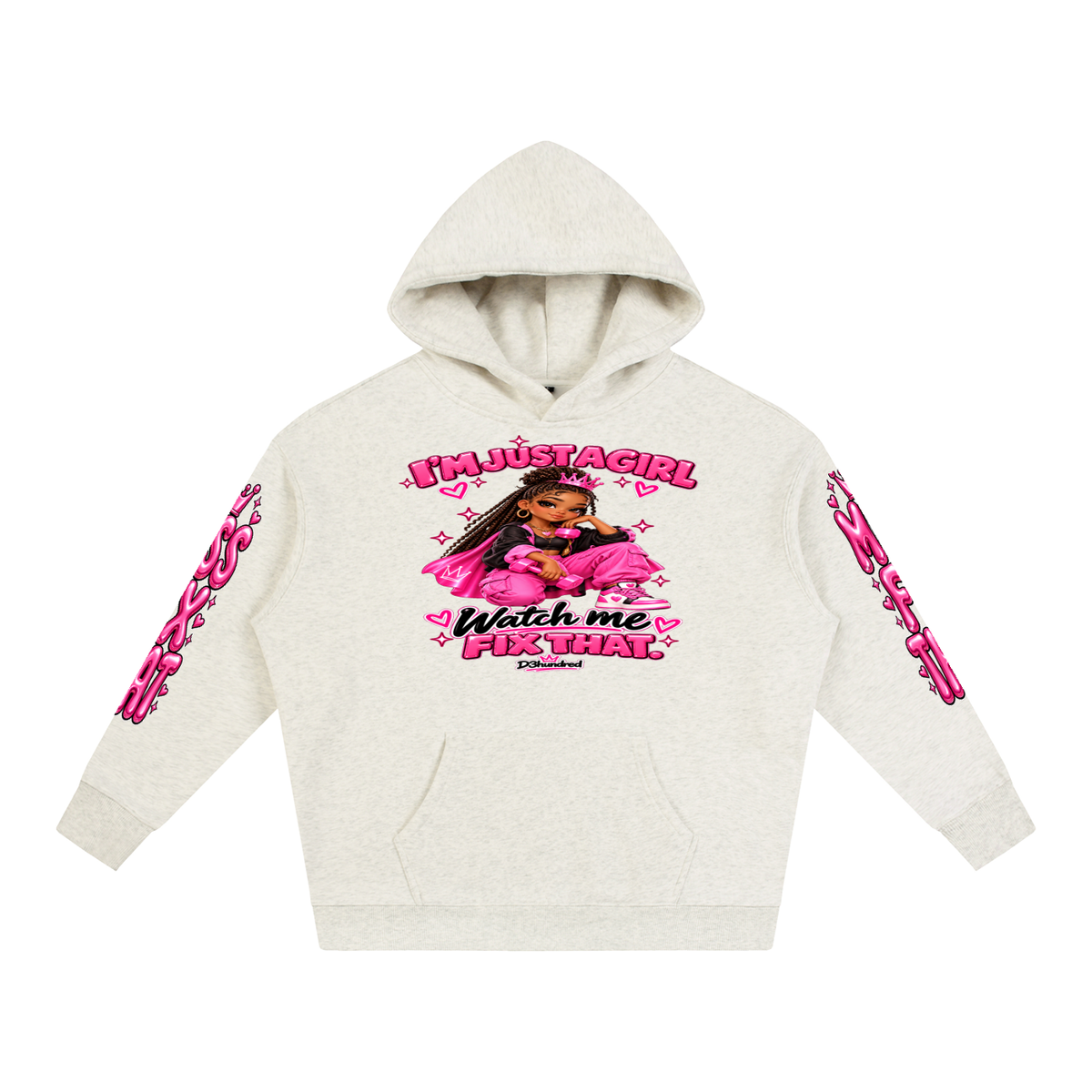D3hundred Miss Fix That Oversized Fleece Hoodie