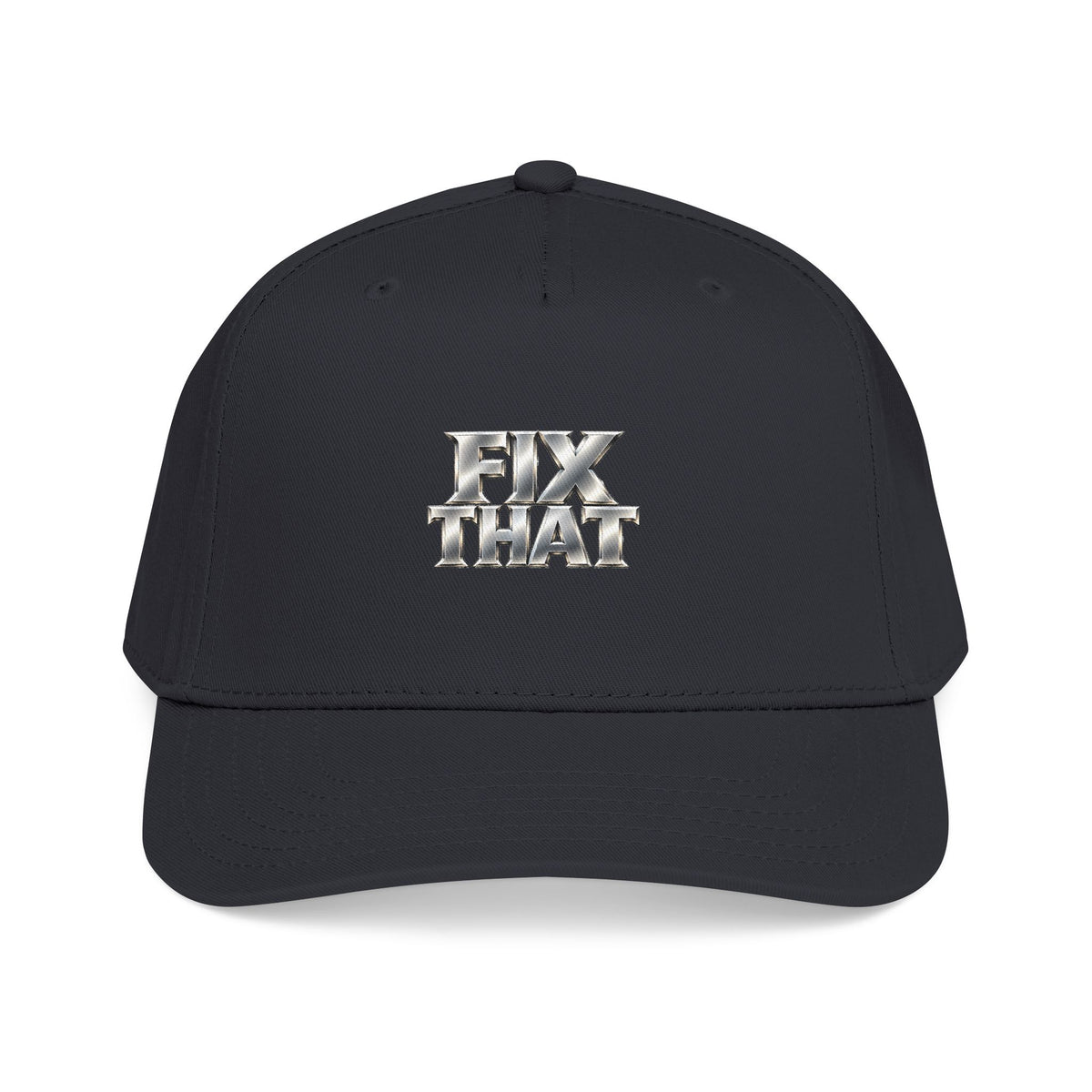 D3hundred FIX THAT Chrome Baseball Cap — Black