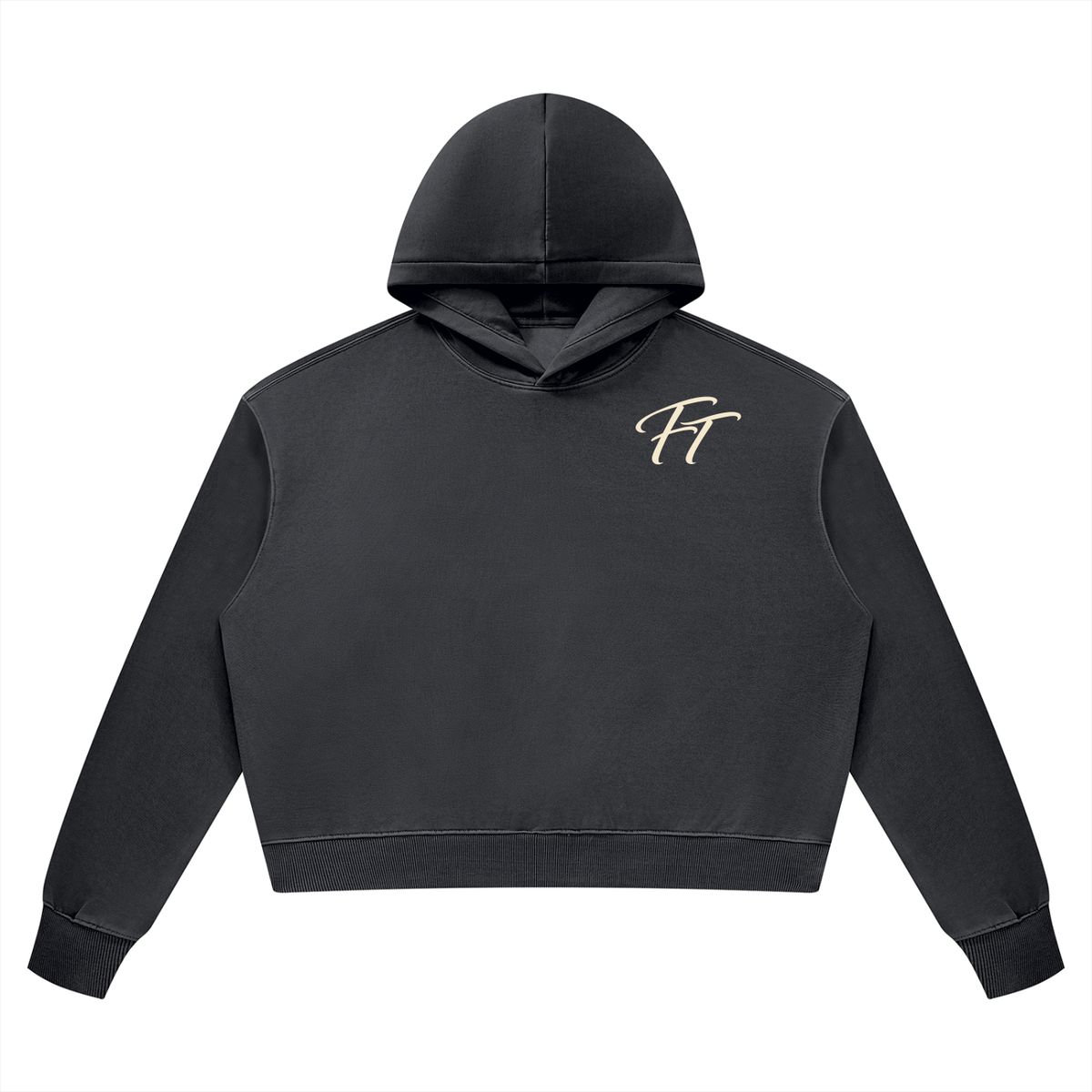 D3hundred Fix That Women’s Cropped Hoodie — Vintage Wash