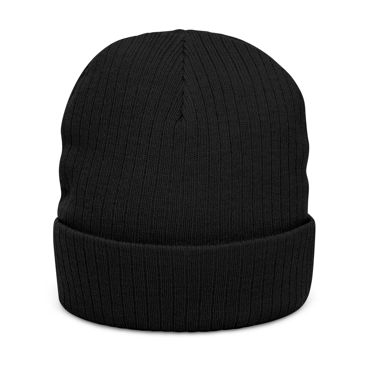 D3hundred FIX THAT Pink Ribbon Embroidered Beanie — Black
