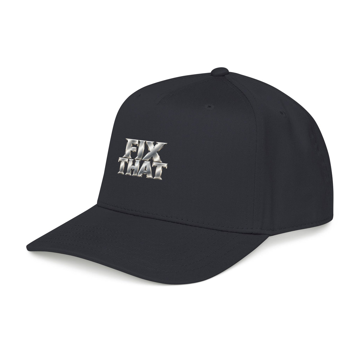 D3hundred FIX THAT Chrome Baseball Cap — Black