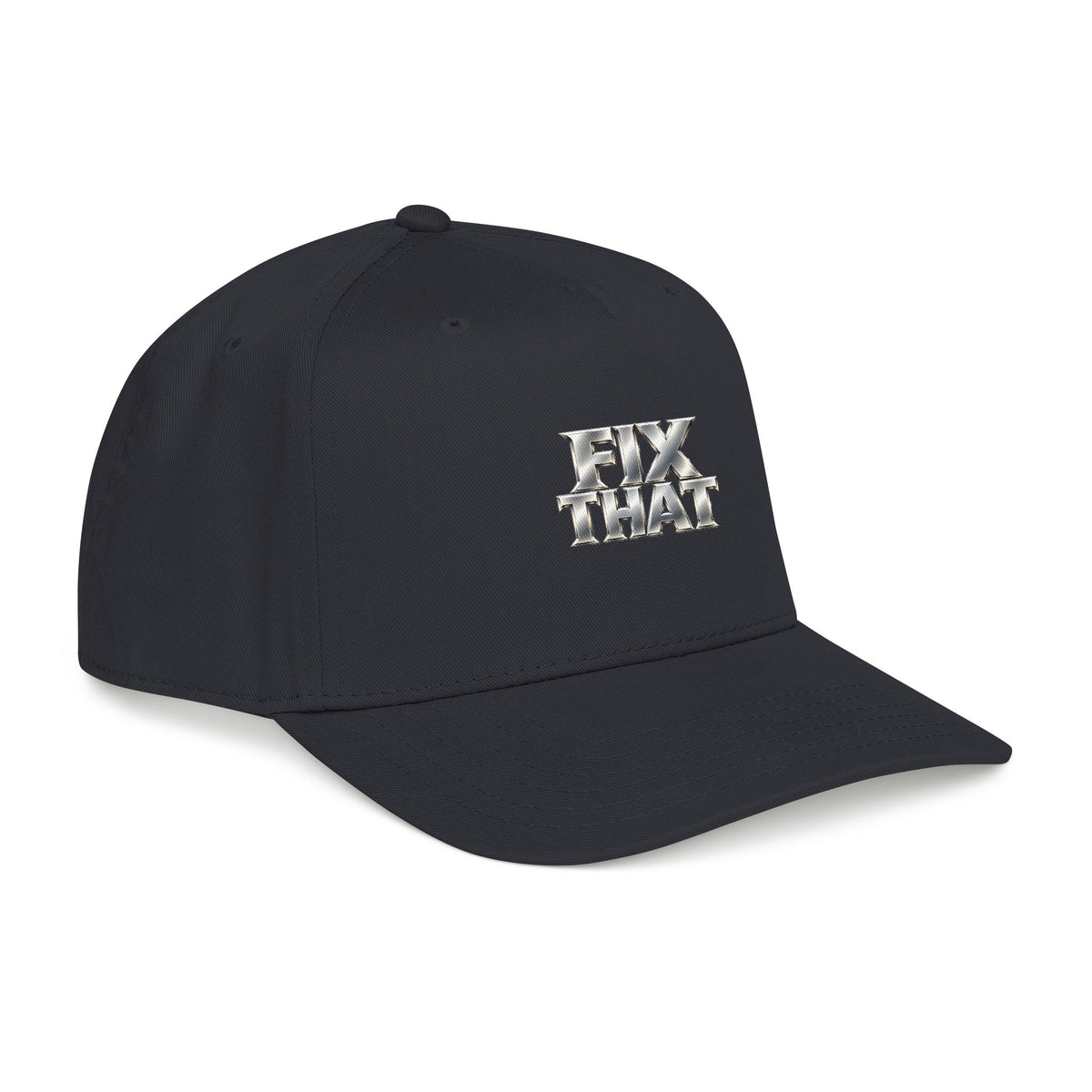 D3hundred FIX THAT Chrome Baseball Cap — Black