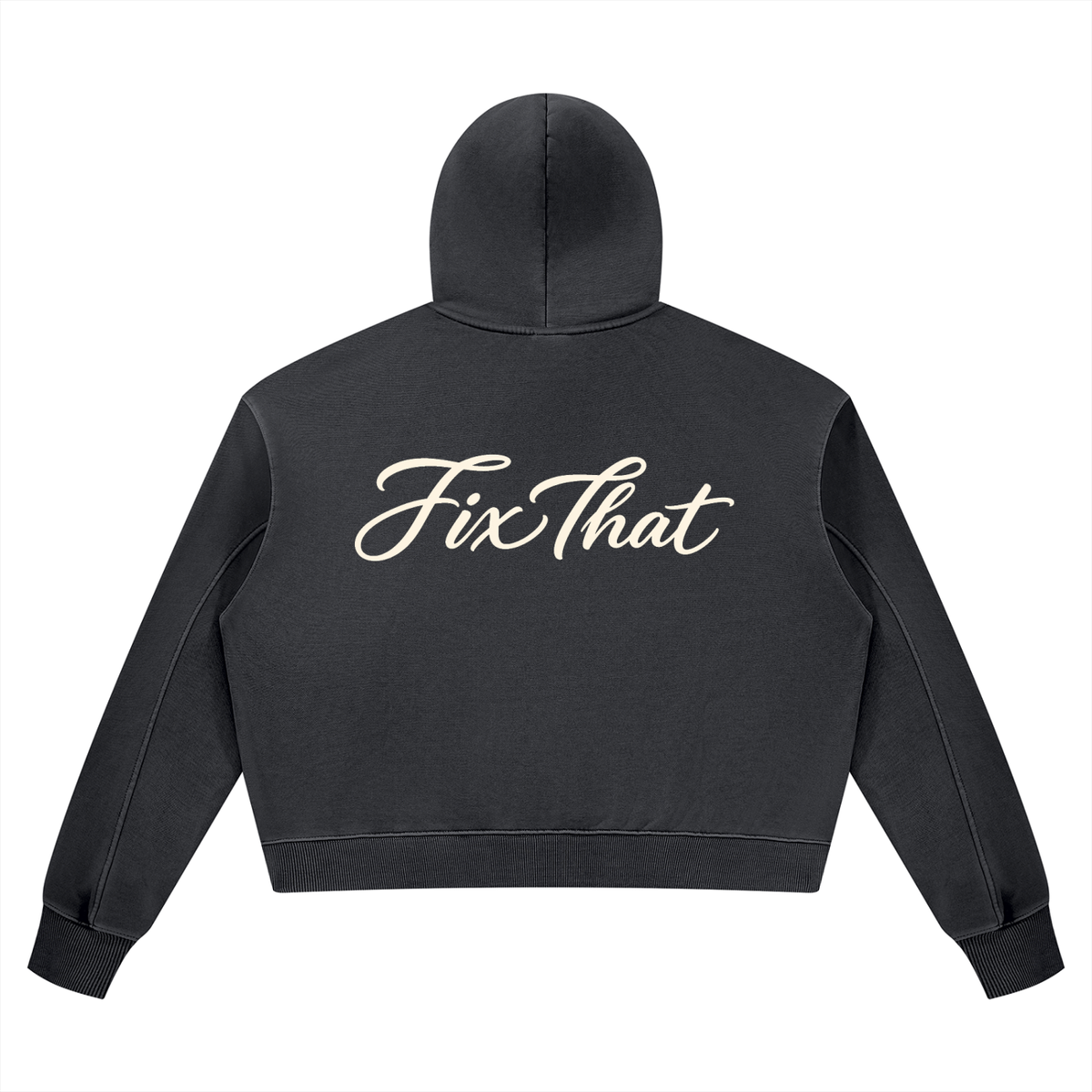 D3hundred Fix That Women’s Cropped Hoodie — Vintage Wash