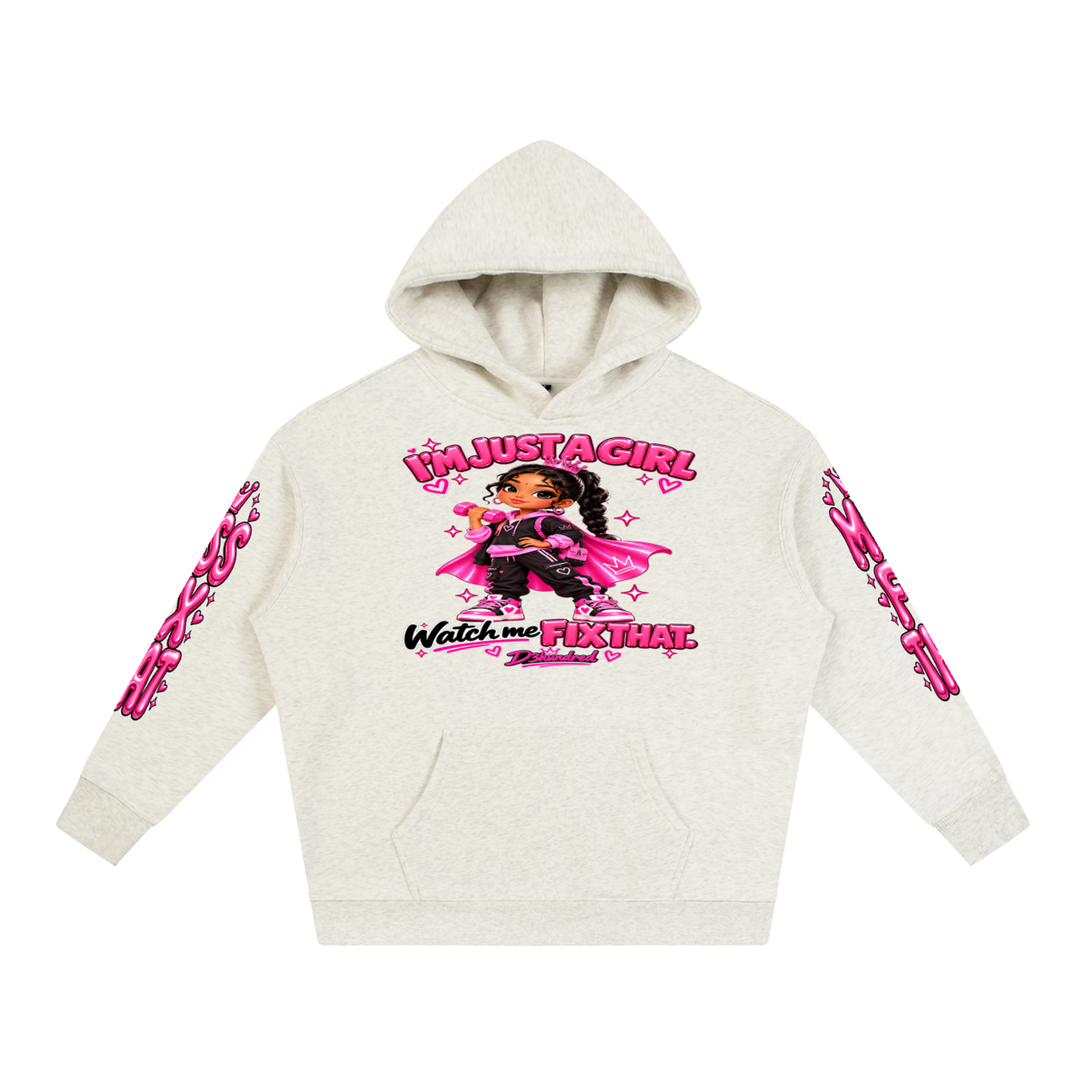 D3hundred Miss Fix That Oversized Fleece Hoodie