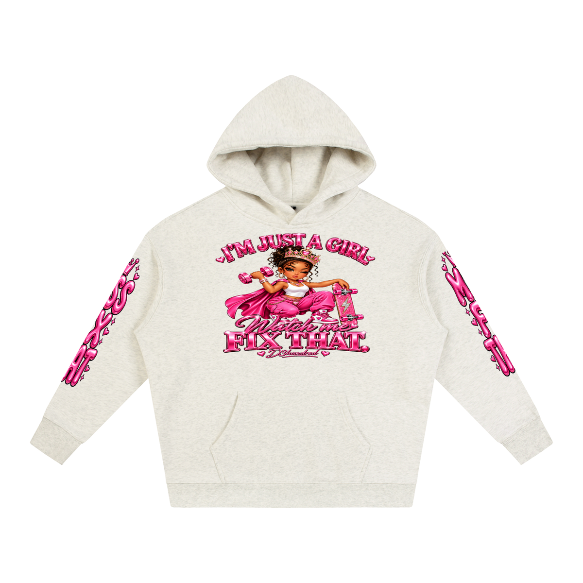 D3hundred Miss Fix That Oversized Fleece Hoodie